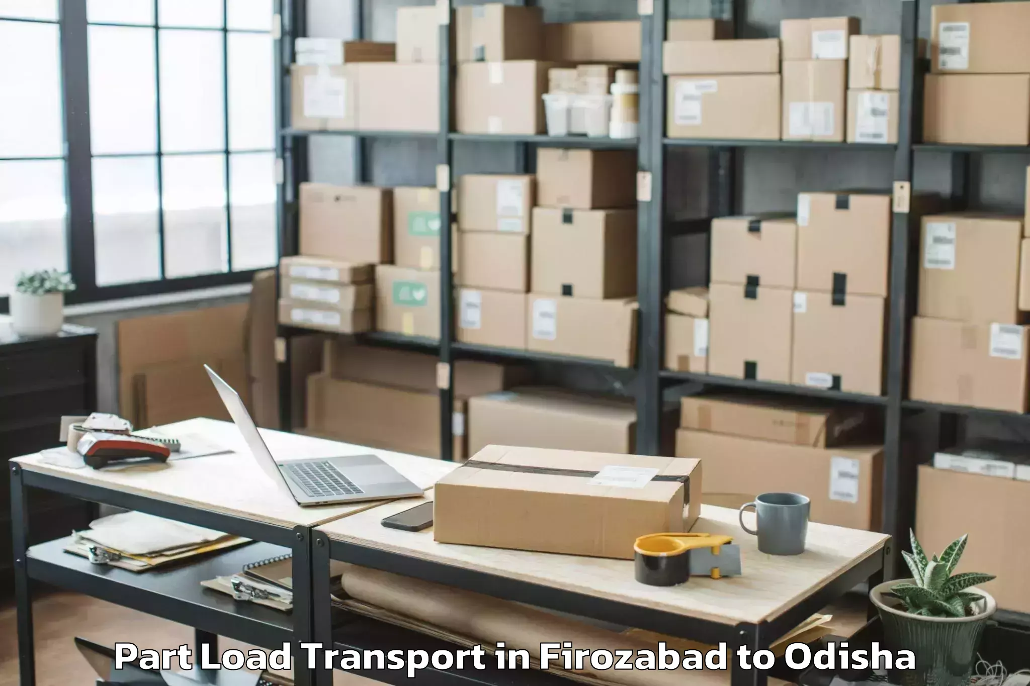 Leading Firozabad to Champua Part Load Transport Provider